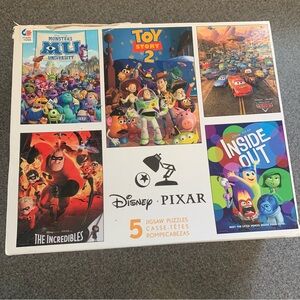 New Ceaco Disney Pixar 5-in-1 Multipack Jigsaw Puzzle set from popular movies